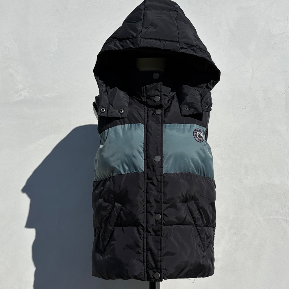 Roxy Black and Blue Puffer Vest